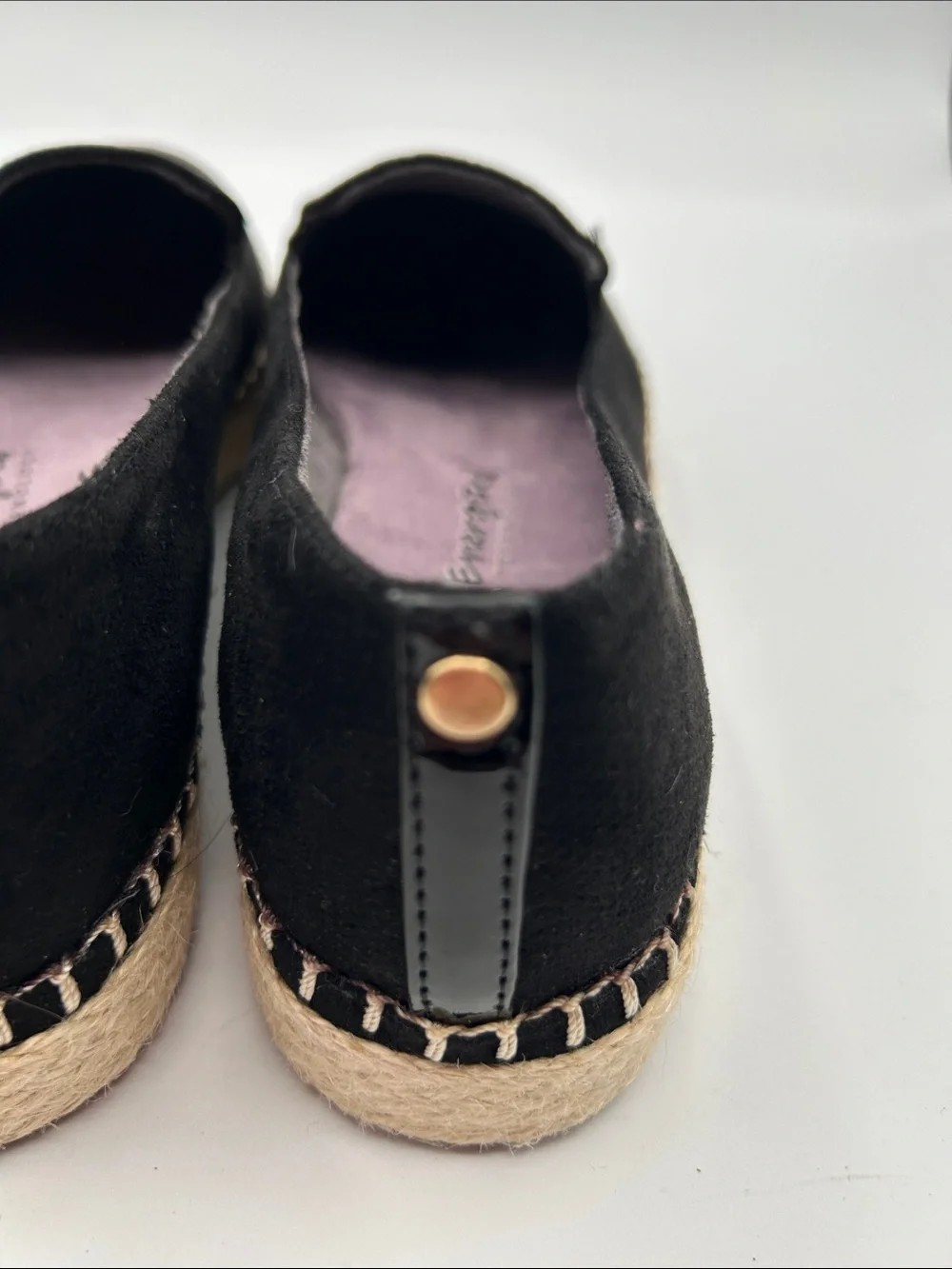 Dr. Scholl's Black Canvas Espadrille Slip-On Platform Shoes